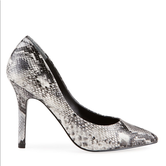 CHARLES DAVID MAXX SNAKE-EMBOSSED PUMPS - Picture 2 of 5